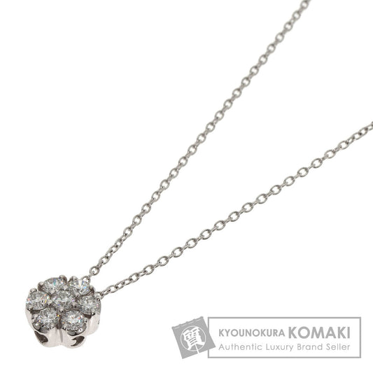 0.5ct Diamond Necklace K18 White Gold 2.8g　Ladies