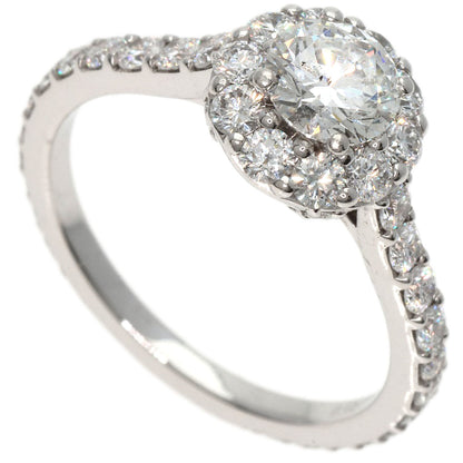 GRAFF Icon Round Diamond Engagement Ring VVS2 Ring K18 White Gold Ladies [Used]