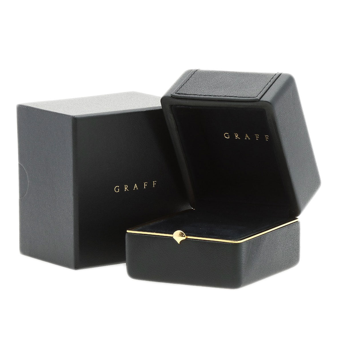 GRAFF Icon Round Diamond Engagement Ring VVS2 Ring K18 White Gold Ladies [Used]