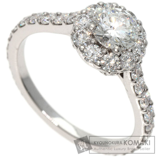 GRAFF Icon Round Diamond Engagement Ring VVS2 Ring K18 White Gold Ladies [Used]