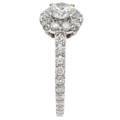 GRAFF Icon Round Diamond Engagement Ring VVS2 Ring K18 White Gold Ladies [Used]