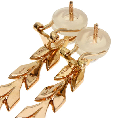 TIFFANY&Co. Victoria Vine Drop Diamond earring K18 Pink Gold Ladies [Used]