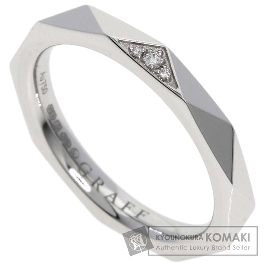 GRAFF Laurence Graff Signature Band Diamond Ring K18 White Gold Ladies [Used]