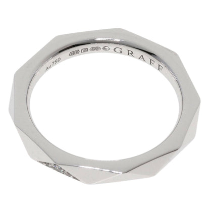 GRAFF Laurence Graff Signature Band Diamond Ring K18 White Gold Ladies [Used]