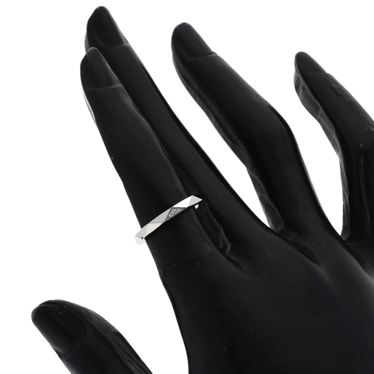 GRAFF Laurence Graff Signature Band Diamond Ring K18 White Gold Ladies [Used]