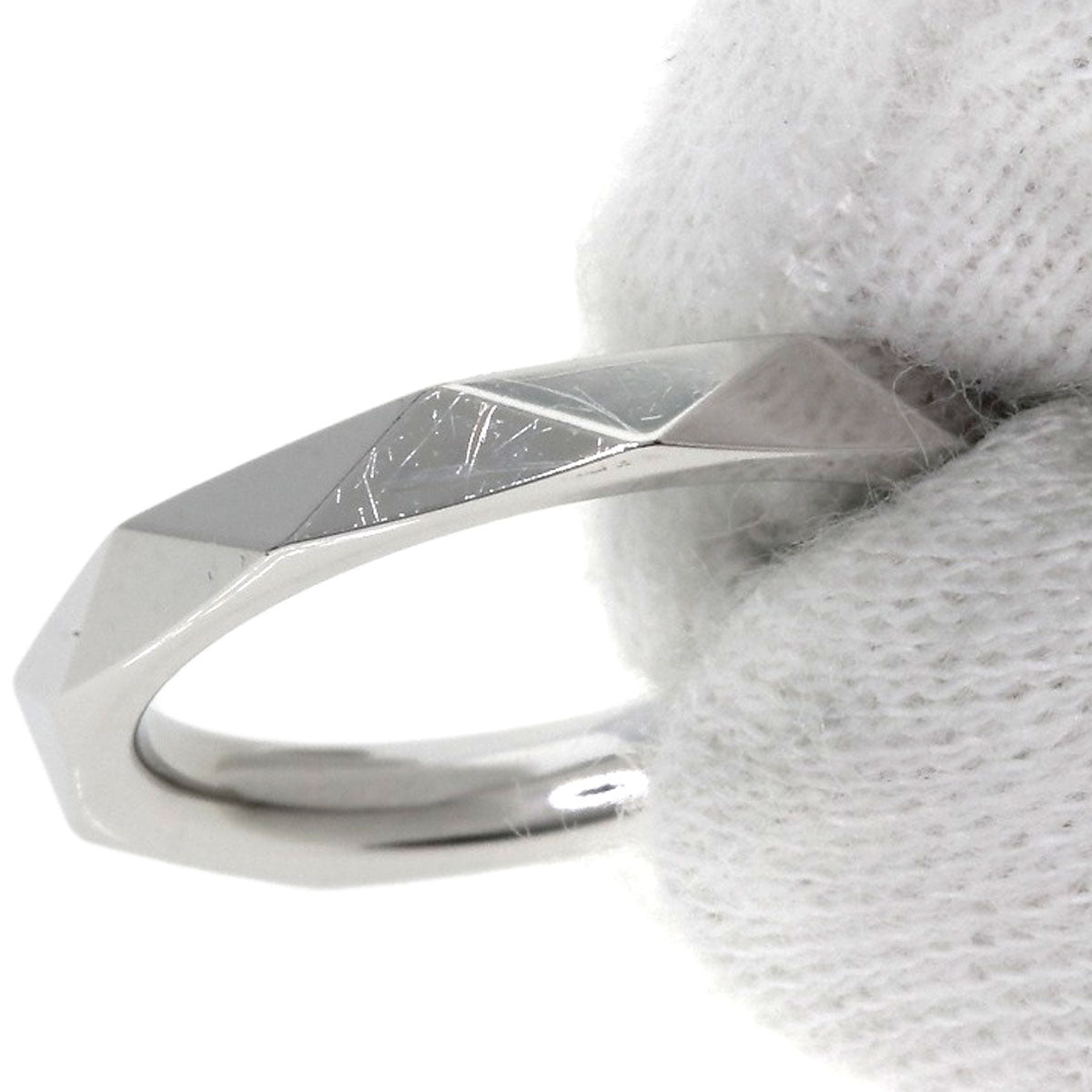 GRAFF Laurence Graff Signature Band Diamond Ring K18 White Gold Ladies [Used]