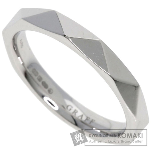 GRAFF Laurence Graff Signature Band Ring K18 White Gold Ladies [Used]