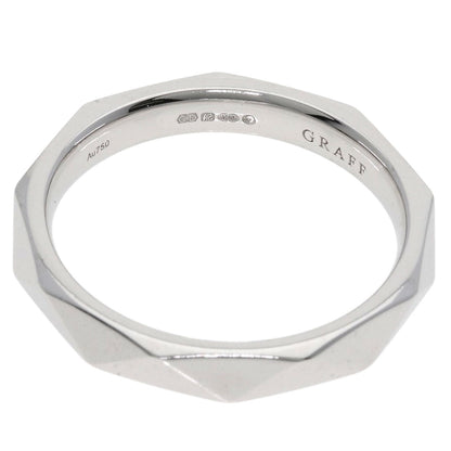 GRAFF Laurence Graff Signature Band Ring K18 White Gold Ladies [Used]