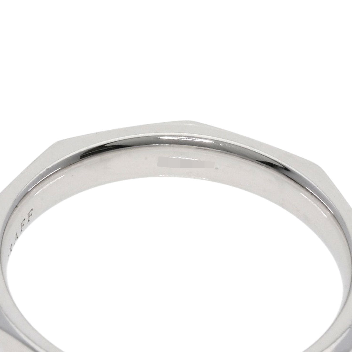 GRAFF Laurence Graff Signature Band Ring K18 White Gold Ladies [Used]