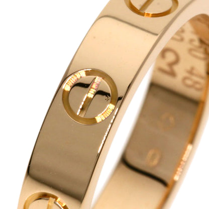 CARTIER Mini love ring # 48 Ring K18 Pink Gold Ladies [Used]
