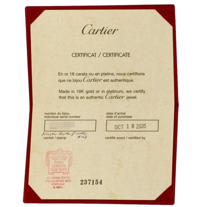 CARTIER Mini love ring # 48 Ring K18 Pink Gold Ladies [Used]