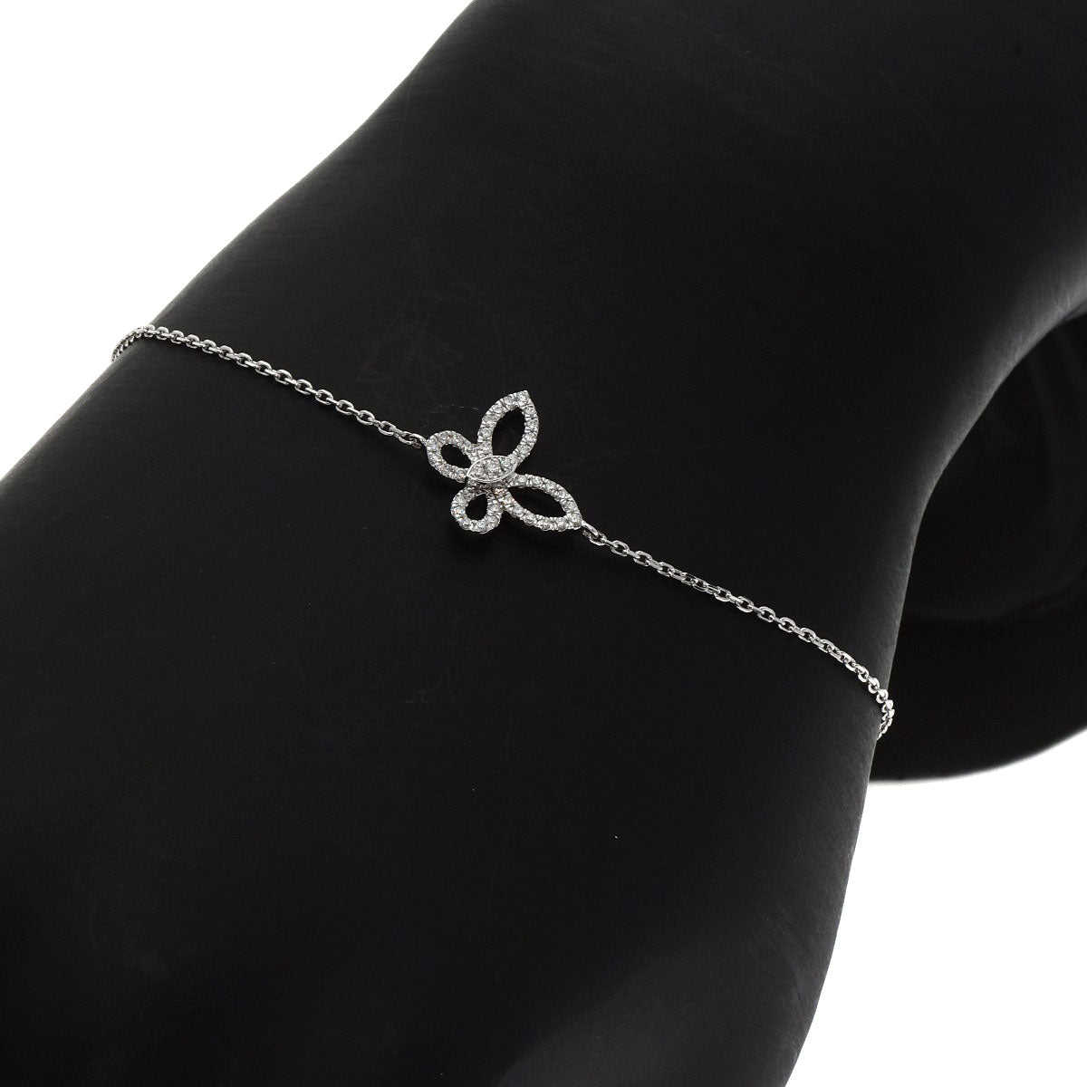 GRAFF Mini Butterfly Diamond Bracelet K18 White Gold Ladies [Used]