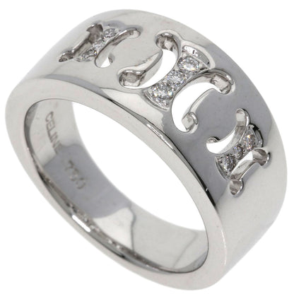 CELINE Triomphe Diamond Ring K18 White Gold Ladies [Used]