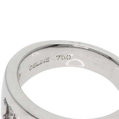 CELINE Triomphe Diamond Ring K18 White Gold Ladies [Used]