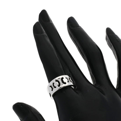 CELINE Triomphe Diamond Ring K18 White Gold Ladies [Used]