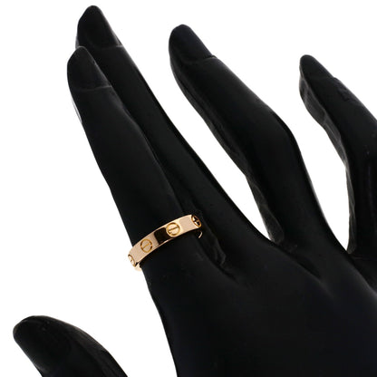 CARTIER Mini love ring # 48 Ring K18 Pink Gold Ladies [Used]