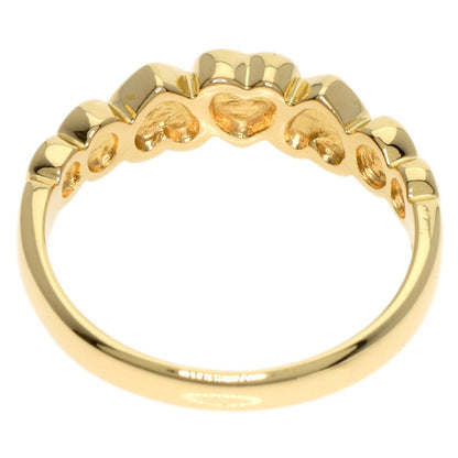 Dior Diamond heart motif Ring K18 Yellow Gold Ladies [Used]