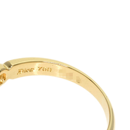 Dior Diamond heart motif Ring K18 Yellow Gold Ladies [Used]