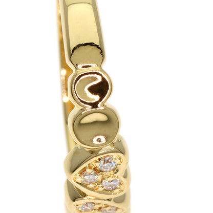 Dior Diamond heart motif Ring K18 Yellow Gold Ladies [Used]