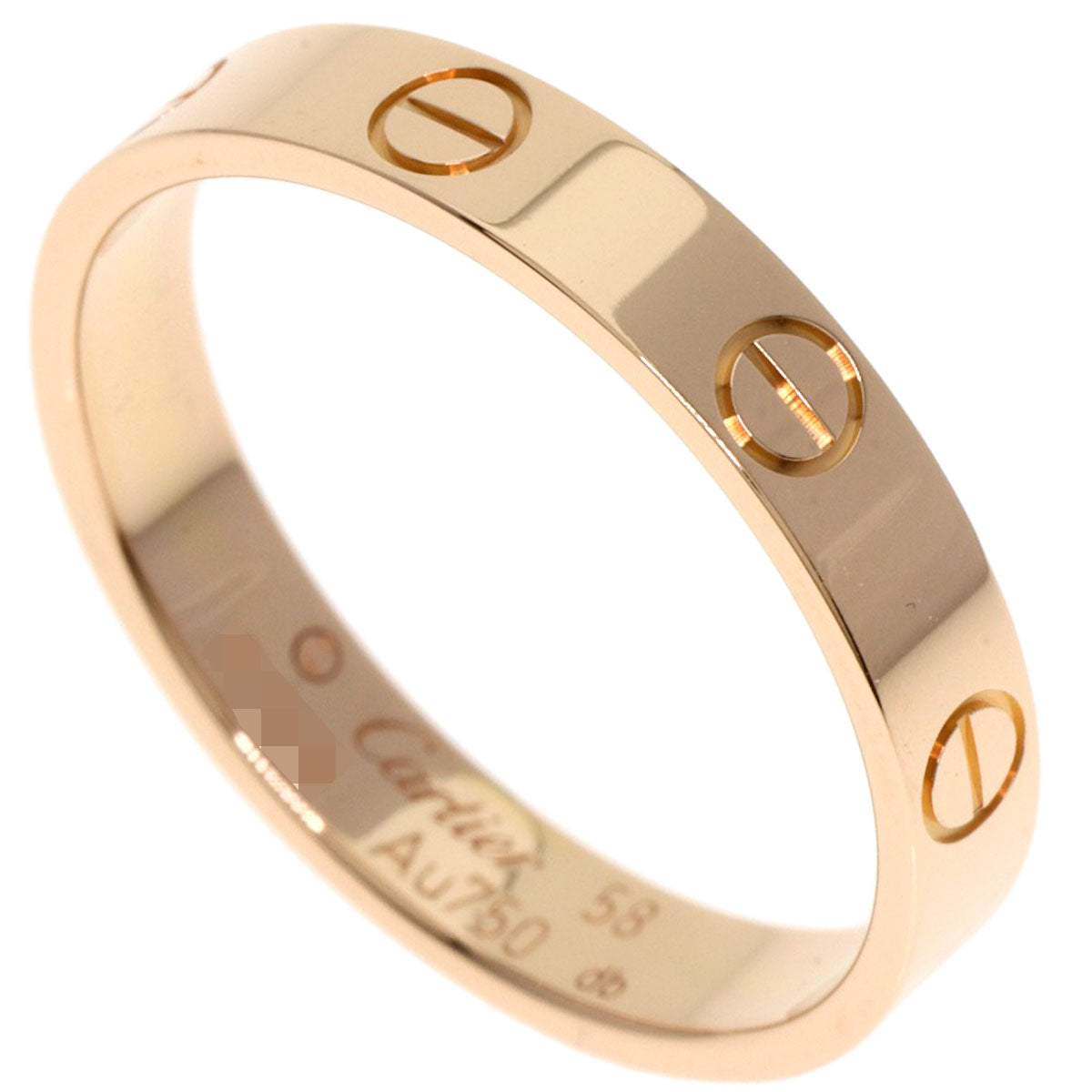 CARTIER   Ring mini love ring #58 K18 Pink Gold Ladies