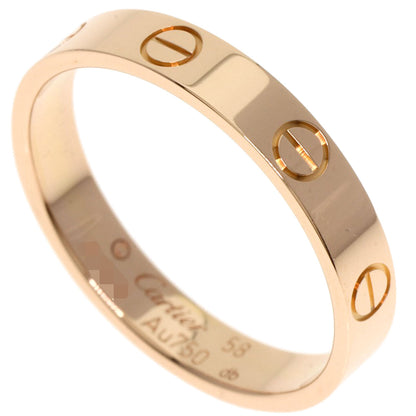 CARTIER   Ring mini love ring #58 K18 Pink Gold Ladies