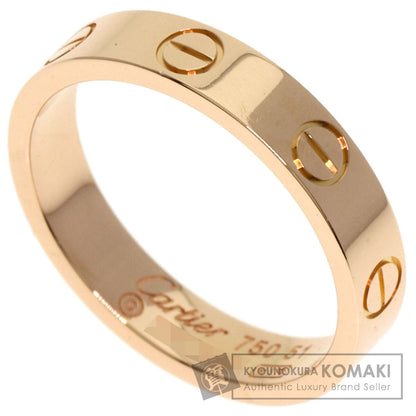 CARTIER mini love ring #51 Ring K18 Pink Gold Ladies [Used]