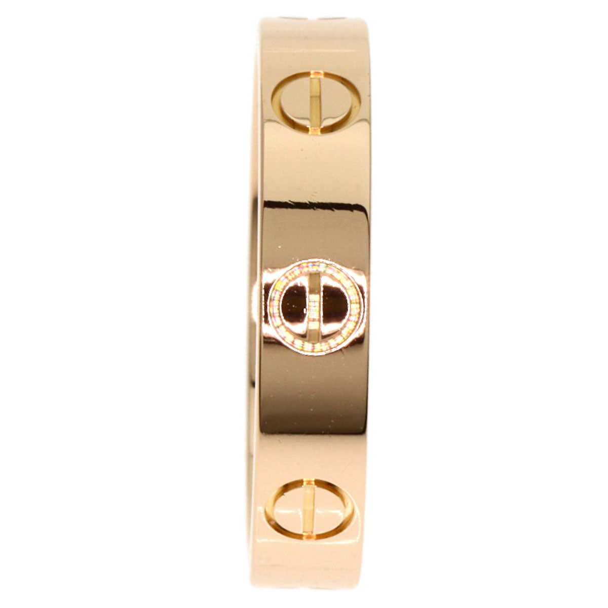 CARTIER mini love ring #51 Ring K18 Pink Gold Ladies [Used]