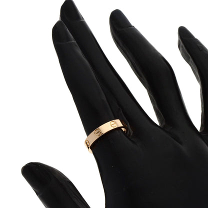 CARTIER mini love ring #51 Ring K18 Pink Gold Ladies [Used]