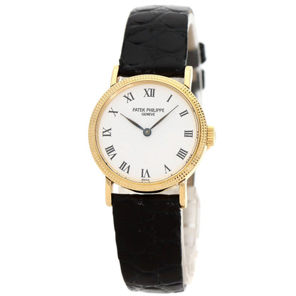 PATEK PHILIPPE Calatrava Watches 4809J-001 K18 Yellow Gold/Leather Ladies