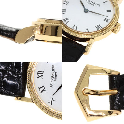 PATEK PHILIPPE Calatrava Watches 4809J-001 K18 Yellow Gold/Leather Ladies