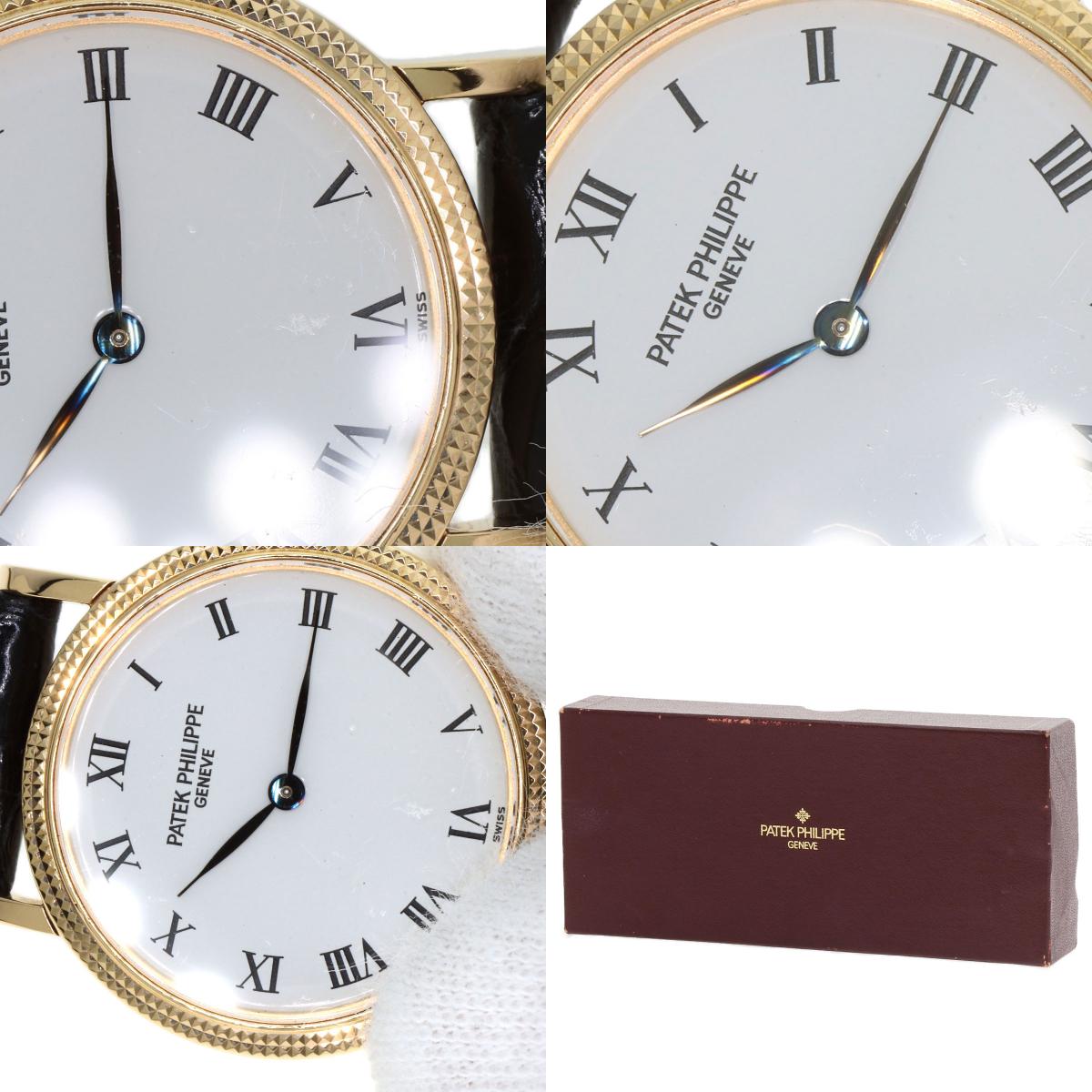 PATEK PHILIPPE Calatrava Watches 4809J-001 K18 Yellow Gold/Leather Ladies