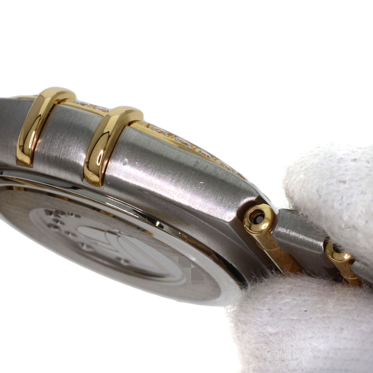 OMEGA Constellation Mini Bezel Diamond Watches 1267.70 Stainless Steel/SSxK18YG Ladies