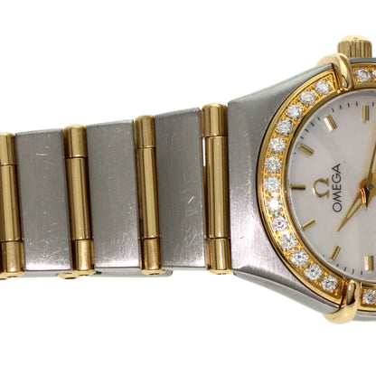 OMEGA Constellation Mini Bezel Diamond Watches 1267.70 Stainless Steel/SSxK18YG Ladies