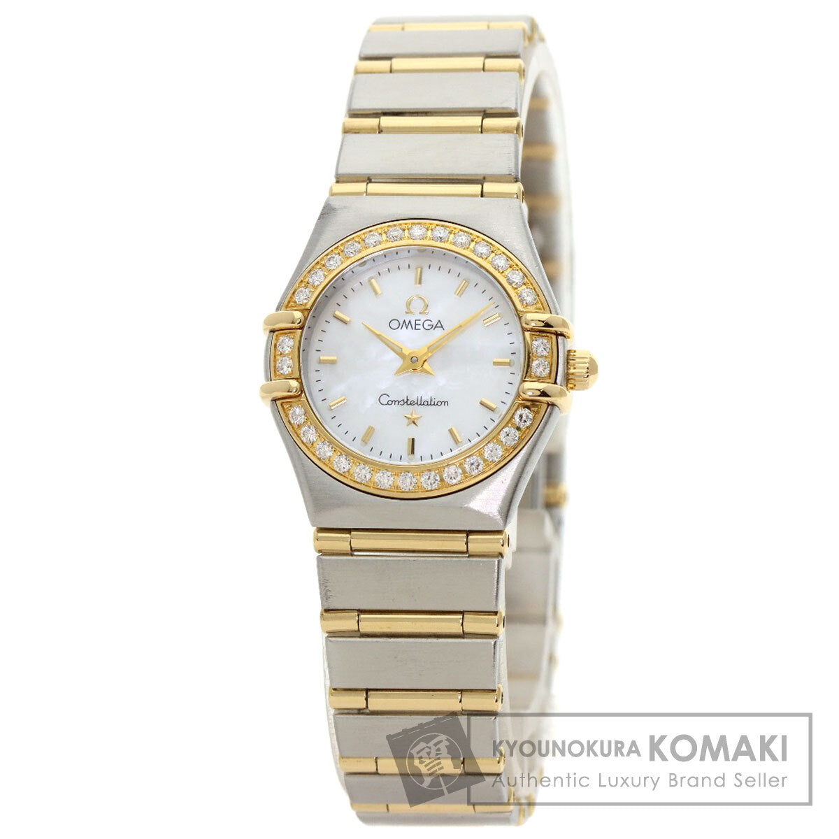 OMEGA Constellation Mini Bezel Diamond Watches 1267.70 Stainless Steel/SSxK18YG Ladies