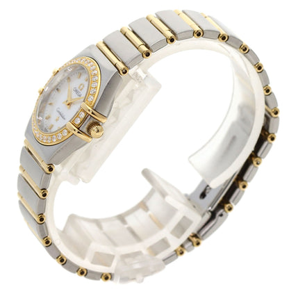 OMEGA Constellation Mini Bezel Diamond Watches 1267.70 Stainless Steel/SSxK18YG Ladies