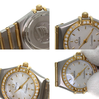 OMEGA Constellation Mini Bezel Diamond Watches 1267.70 Stainless Steel/SSxK18YG Ladies