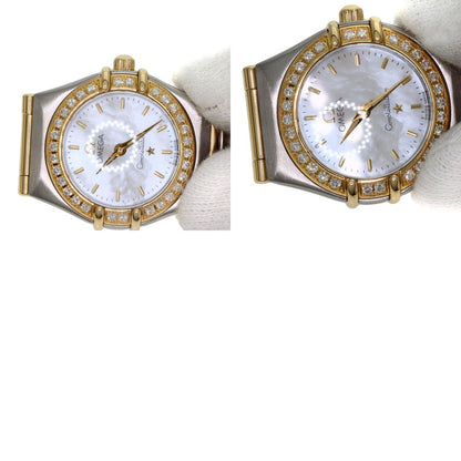 OMEGA Constellation Mini Bezel Diamond Watches 1267.70 Stainless Steel/SSxK18YG Ladies