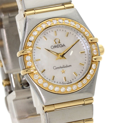 OMEGA Constellation Mini Bezel Diamond Watches 1267.70 Stainless Steel/SSxK18YG Ladies
