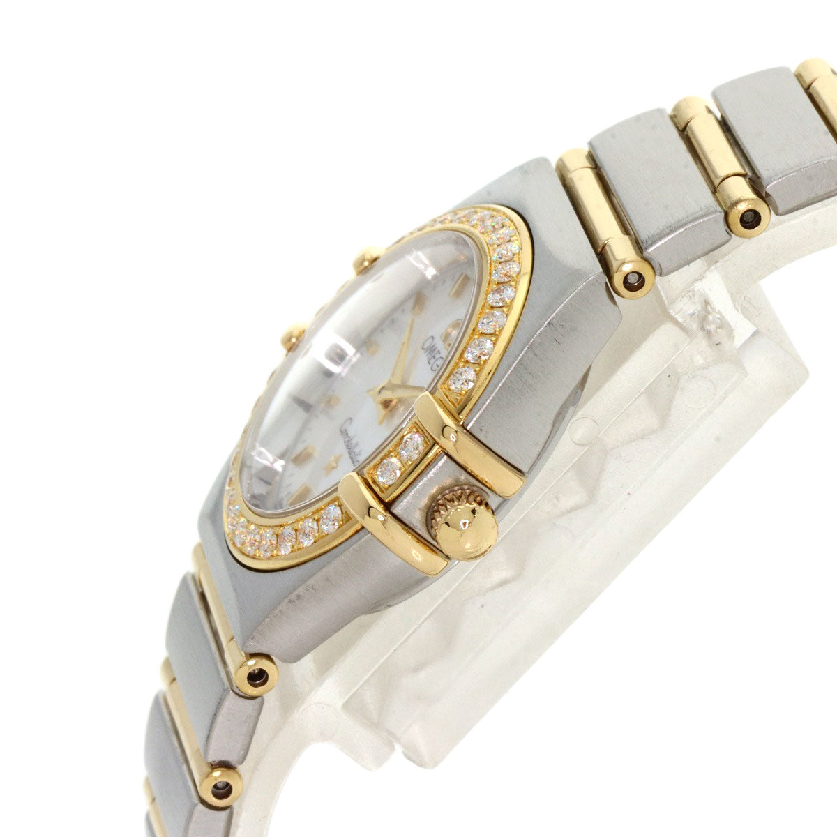 OMEGA Constellation Mini Bezel Diamond Watches 1267.70 Stainless Steel/SSxK18YG Ladies