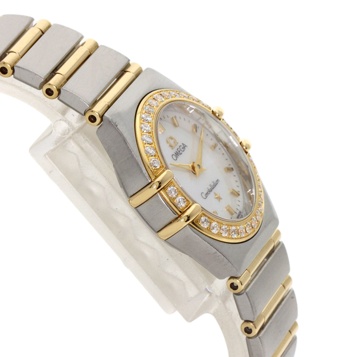 OMEGA Constellation Mini Bezel Diamond Watches 1267.70 Stainless Steel/SSxK18YG Ladies