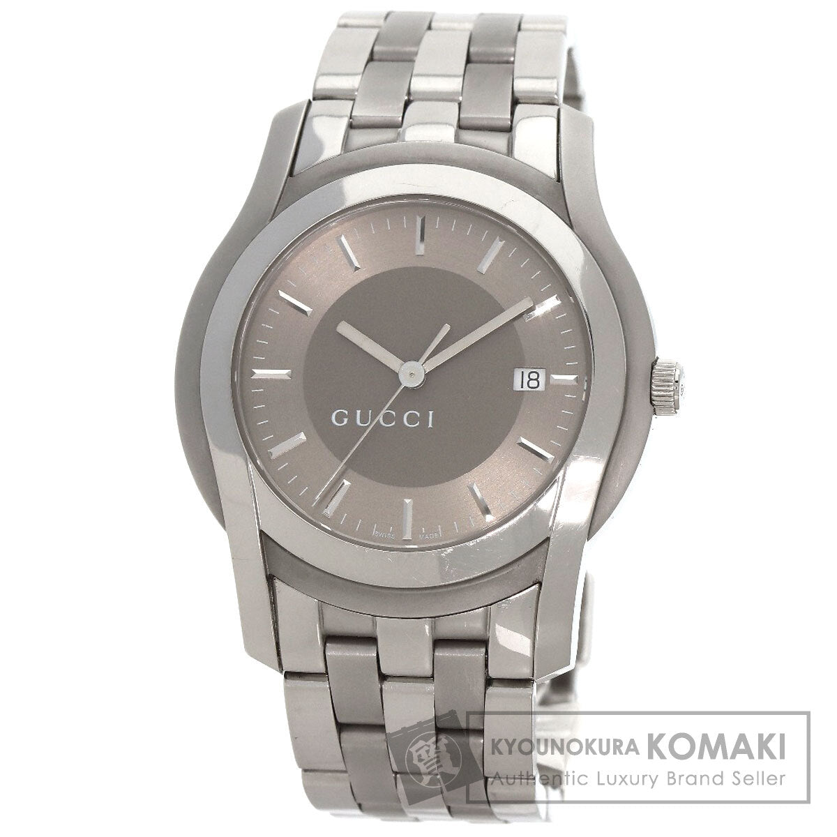 GUCCI Round face Watches 5500XL Stainless Steel/Stainless Steel mens