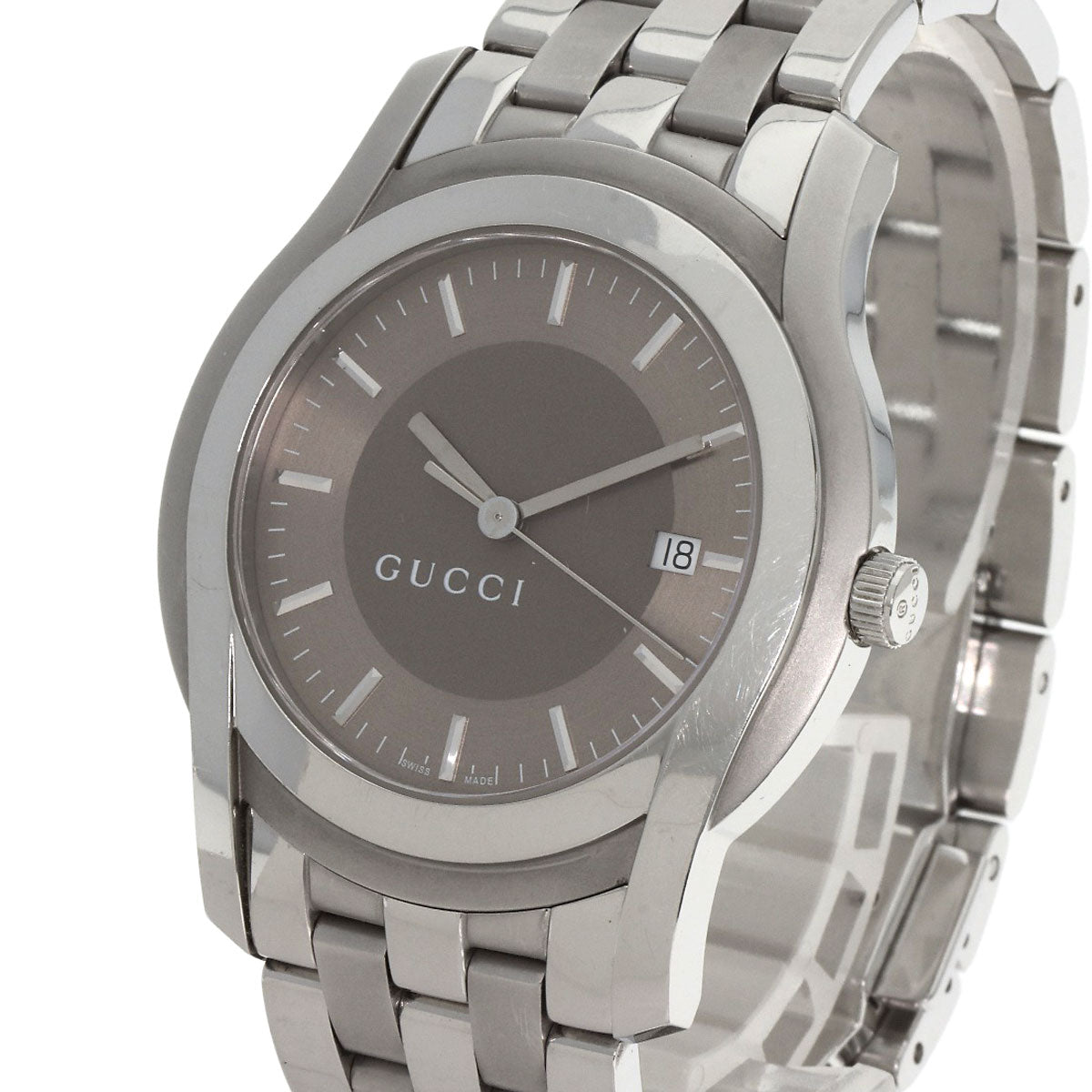 GUCCI Round face Watches 5500XL Stainless Steel/Stainless Steel mens