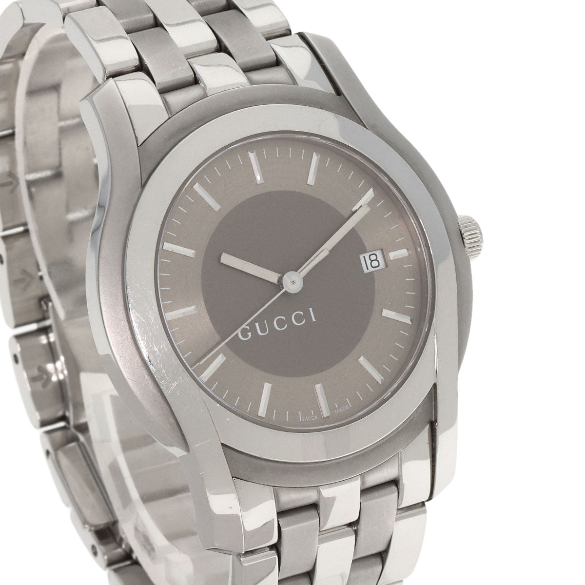 GUCCI Round face Watches 5500XL Stainless Steel/Stainless Steel mens