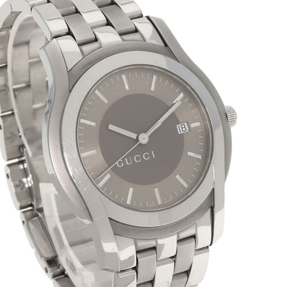 GUCCI Round face Watches 5500XL Stainless Steel/Stainless Steel mens