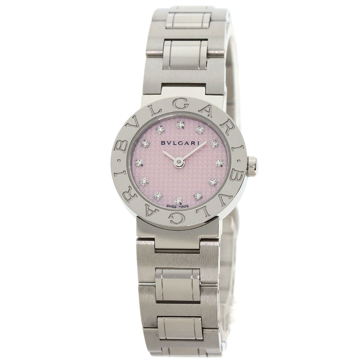 BVLGARI BVLGARI BVLGARI 12P Diamond Watches BB23SS Stainless Steel/Stainless Steel Ladies