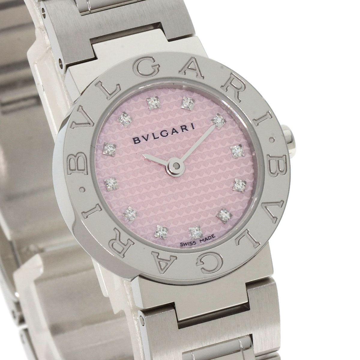 BVLGARI BVLGARI BVLGARI 12P Diamond Watches BB23SS Stainless Steel/Stainless Steel Ladies
