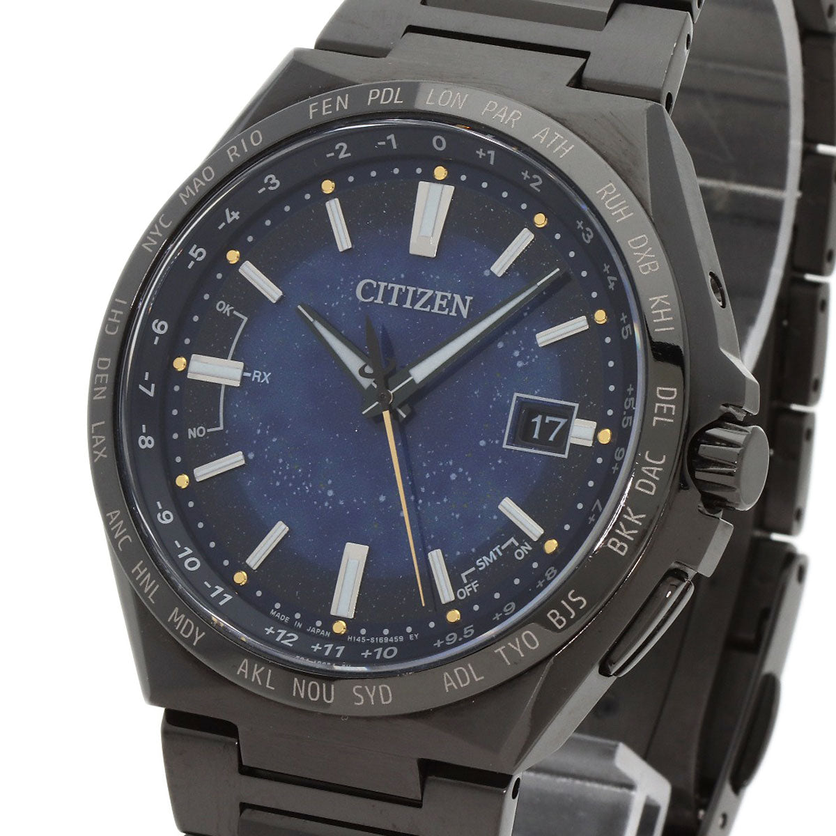 CITIZEN ATESA Direct Flight Cosmic Blue Limited to 2200 pieces worldwide Watches CB0219-50L H145-S123704 Titanium/Titanium mens