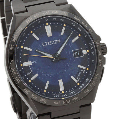 CITIZEN ATESA Direct Flight Cosmic Blue Limited to 2200 pieces worldwide Watches CB0219-50L H145-S123704 Titanium/Titanium mens