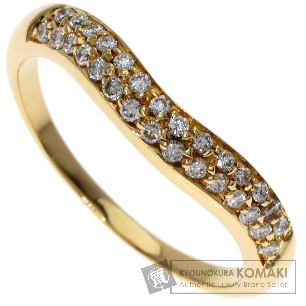 BVLGARI   Ring Corona Pav? Diamond K18 Yellow Gold Ladies