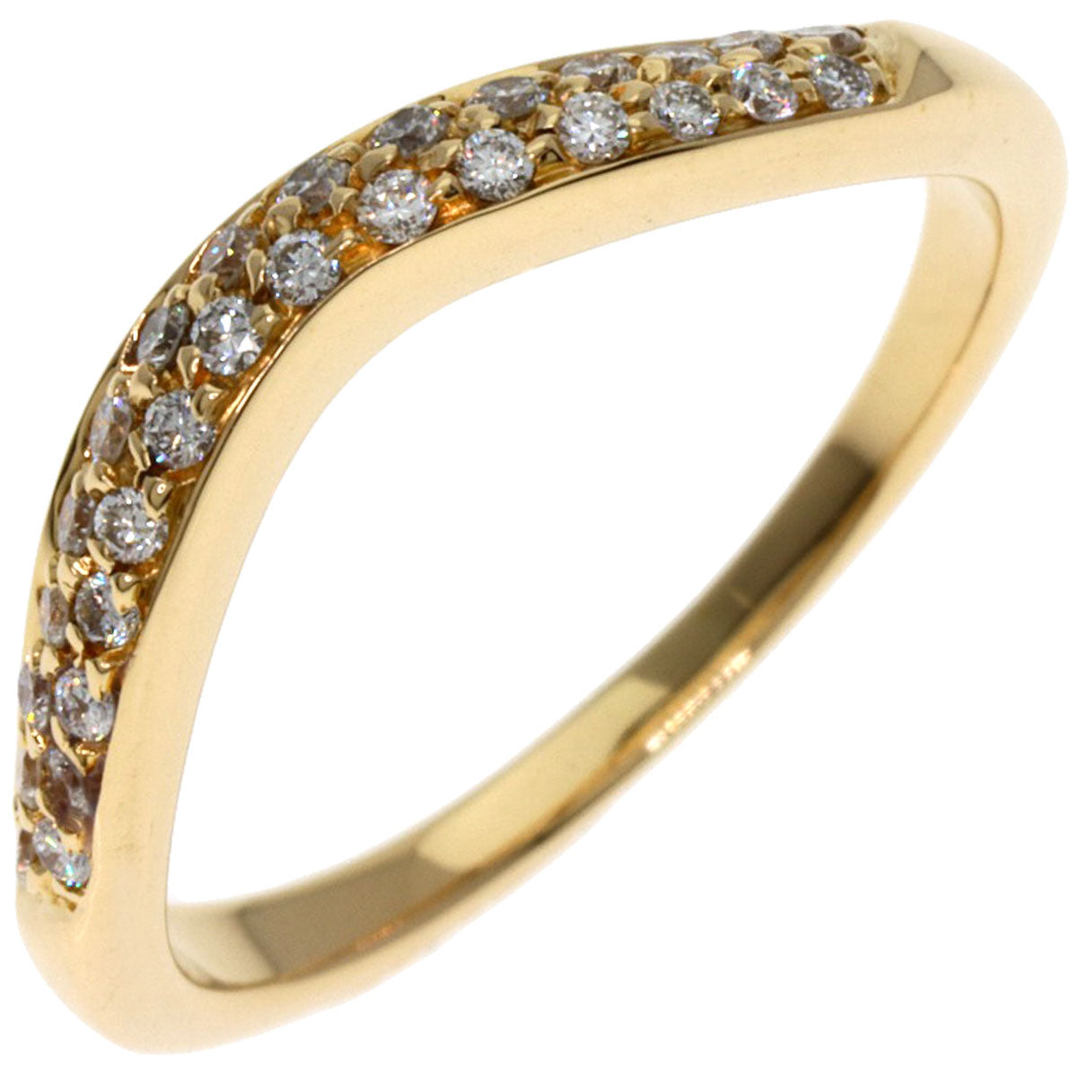 BVLGARI   Ring Corona Pav? Diamond K18 Yellow Gold Ladies